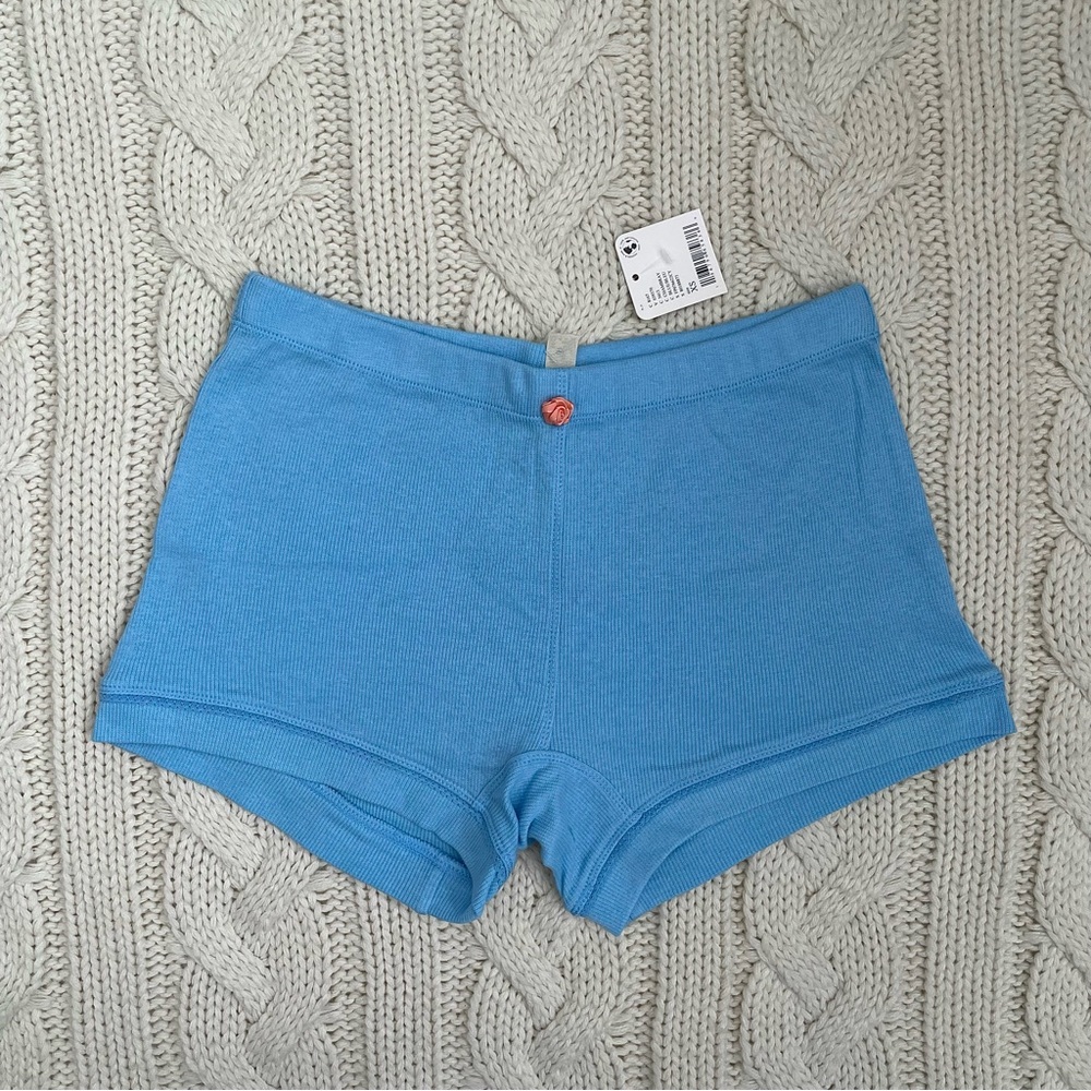 NWT - Free People Intimately Ribbed Pajama Shorts